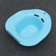 thumbnail image 1 of HAMPPLIES 1Pcs Blue Round Sitz Bath for Toilet Seat Postpartum Care Wash Basin, 1 of 6