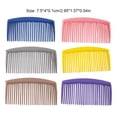 thumbnail image 3 of Soidarity 10 piezas de peine de plástico para el cabello, accesorio profesional, cepillo de pelo Simple, juego de belleza de peluquero, herramientas de Cuidado del cabello Azul Soidarity CE013203-01B, 3 of 6