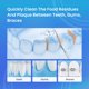 thumbnail image 4 of Irrigador de agua portátil inalámbrico, 6 modos, 5 puntas de chorro, irrigador oral dental profesional, recargable eléctrico IPX7, impermeable, 250 ml, limpiador de dientes con hilo de agua para el hogar/viaje/cuidado de aparatos ortopédicos Vhermosa CZMR-ZC129, 4 of 7