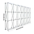 thumbnail image 2 of WZTO Backdrop Booth Display Stand Tension Pop-Up Fabric Backdrop Display Stand Trade Show Exhibit Booth Frame Stand Events Display Stand for Concerts Birthday Parties beneficial, 2 of 9