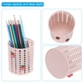 thumbnail image 3 of Uxcell Pencil Holder, 4 Pack Plastic Pen Holder Cute Pencil Holders Strawberry Cup Organizer Makeup Brush Holder, Pink, 3 of 5