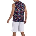 thumbnail image 2 of Sikiie colorful mushroom Skull Basketball Jersey Reversible Men's Mesh Athletic Sports Shirts Training Practice S-4XLSmall, 2 of 6