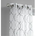thumbnail image 2 of Dainty Home 2-Pack Light Filtering Grommet Curtain Panels, Metallic Embroidered, 54"x84", 2 of 5