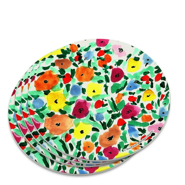 Flower Garden Novelty Coaster Set