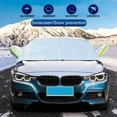 thumbnail image 4 of Thickened Cotton Car Cover Half Face Windshield Snow Shield Anti-Frost Carriage Cross-Border Snowproof Car Curtain, 4 of 9