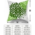 thumbnail image 5 of Green Dahlia Pillow Covers 16x16 in Spring Sage Green Geometric Floral Throw Pillows Modern Flower Couch Pillow Cases Set of 2 Farmhouse Rustic Home Decor for Room Cushion Porch Patio Outdoor, 5 of 6