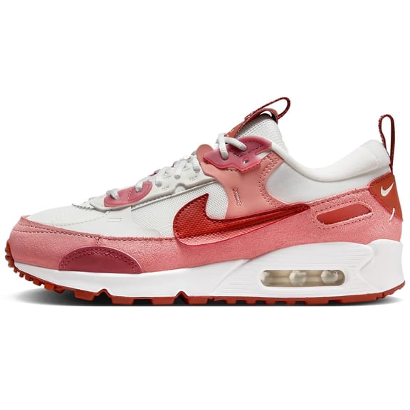 Nike Air Max 90 Futura Women's Shoes (FQ8881-618, Red Stardust/Summit White/Campfire Orange) Size 5.5