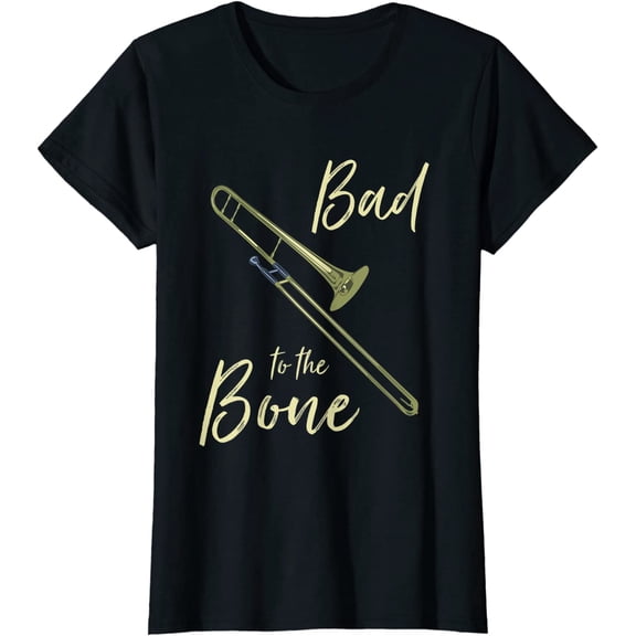 Bad To The Trombone Funny Wind Instrument Shorty T Shirt