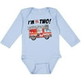 thumbnail image 3 of Inktastic I'm 2 Fire Truck 2nd Birthday Boys or Girls Long Sleeve Baby Bodysuit, 3 of 5