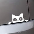 thumbnail image 2 of Blanco - 1 hoja, pegatina impermeable para coche, diseño de gatos y animales, 2 of 3