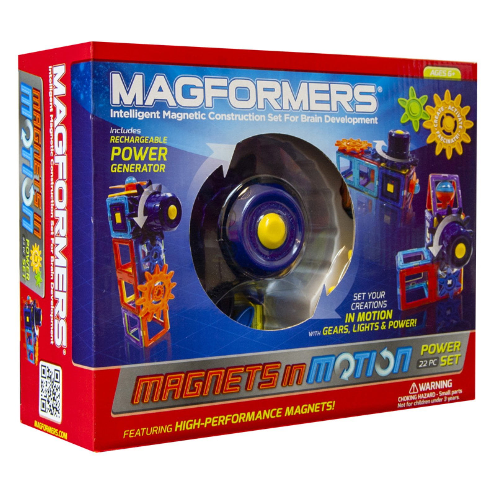 Magformers Magnets in Motion 22 Piece Magnetic Construction Set - Walmart.com