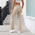 thumbnail image 5 of Wide Leg Sweatpants for Women Fold Over Low Rise Yoga Lounge Pants Low Rise Sweatpants, 5 of 9