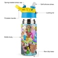 thumbnail image 3 of Adventure Time Stainless Steel Water Bottle with Straw Children's Vacuum Insulated Mug Leak-Proof Water Cup, 3 of 8