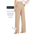 thumbnail image 2 of Roaman's Women's Plus Size Wide Leg Bend Over Pant, 2 of 6
