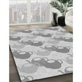 thumbnail image 3 of Ahgly Company Machine Washable Indoor Square Transitional Gunmetal Gray Area Rugs, 4' Square, 3 of 7