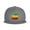 Gray, variant on Flat Bill Snapback Hats for Men Women Reggae-Rastafarian-Flag Hip Hop Style Plain Baseball Cap Black