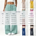 thumbnail image 3 of Women's Cotton Linen Wide Leg Pants High Waist Drawstring Loose Flowy Pants with Pockets Lightweight Summer Beach Pants with Pocket Dark Gray, 3 of 9