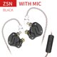 thumbnail image 1 of Auriculares KZ ZSN 1DD + 1BA, Monitor intrauditivo híbrido con cancelación de ruido, auriculares de música HiFi, auriculares deportivos estéreo con graves y micrófono Tan Jianjun unisex, 1 of 2
