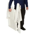 thumbnail image 4 of Shine Company Traditional Cedar Wood Folding Adirondack Chair in White, 4 of 4