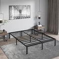 thumbnail image 1 of COMASACH King Bed Frame Heavy Duty,14" Black Metal Platform Bed Frame,Sturdy Steel Frame,Support up to 3500lbs,No Box Spring Needed,Noise-Free,Easy Assembly, 1 of 4