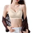 thumbnail image 4 of SOOMLON Bras for Women No Underwire Plunge Push up Lace Bras Never Move on Cup Seamless Bralettes Everyday Bralettes, 4 of 5