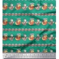 thumbnail image 1 of Soimoi Poly Georgette Fabric Circle & Bird Kids Printed Fabric 1 Yard 42 Inch Wide, 1 of 3