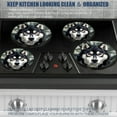 thumbnail image 5 of Electric Stove Burner Covers,4 Pcs Round Gas Burner Cover,8 and 10 Inch,head of husky dog, 5 of 7