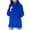 Blue, variant on Olyvenn Women's Faux Fur Coat Fuzzy Warm Winter Collared Long Fur Jackets Cardigan Outerwear with Pockets Overcoat Hot Pink S