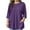 Purple, variant on Wlynlyn Plus Size Tops for Women Casual Crewneck Solid Color Basic Tees Summer Loose Fitted Comfy Plain Shirts