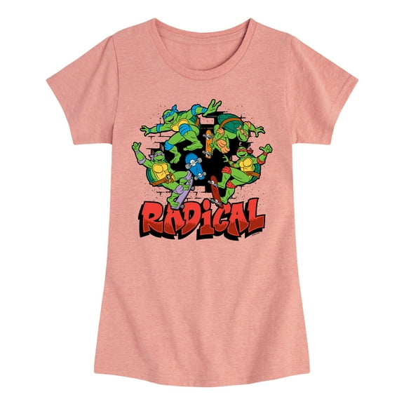 Teenage Mutant Ninja Turtles  - Radical Group  - Toddler & Youth Girls Short Sleeve Graphic T-Shirt