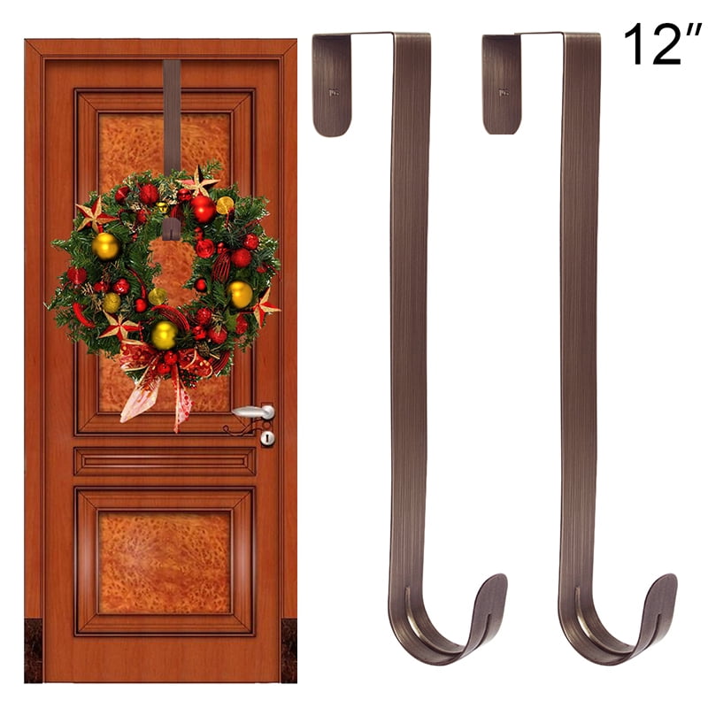12 In Wreath Hanger Metal Wreath Holder Door Hook for Xmas Easter