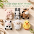 thumbnail image 5 of 12pcs Farm Animal Toy, Cute Plush Lamb, Chick, Piglet, Cow, Perfect for Animal Themed Party, Student Achievement Award, Ideal Christmas and Halloween Birthday Gift, 5 of 11