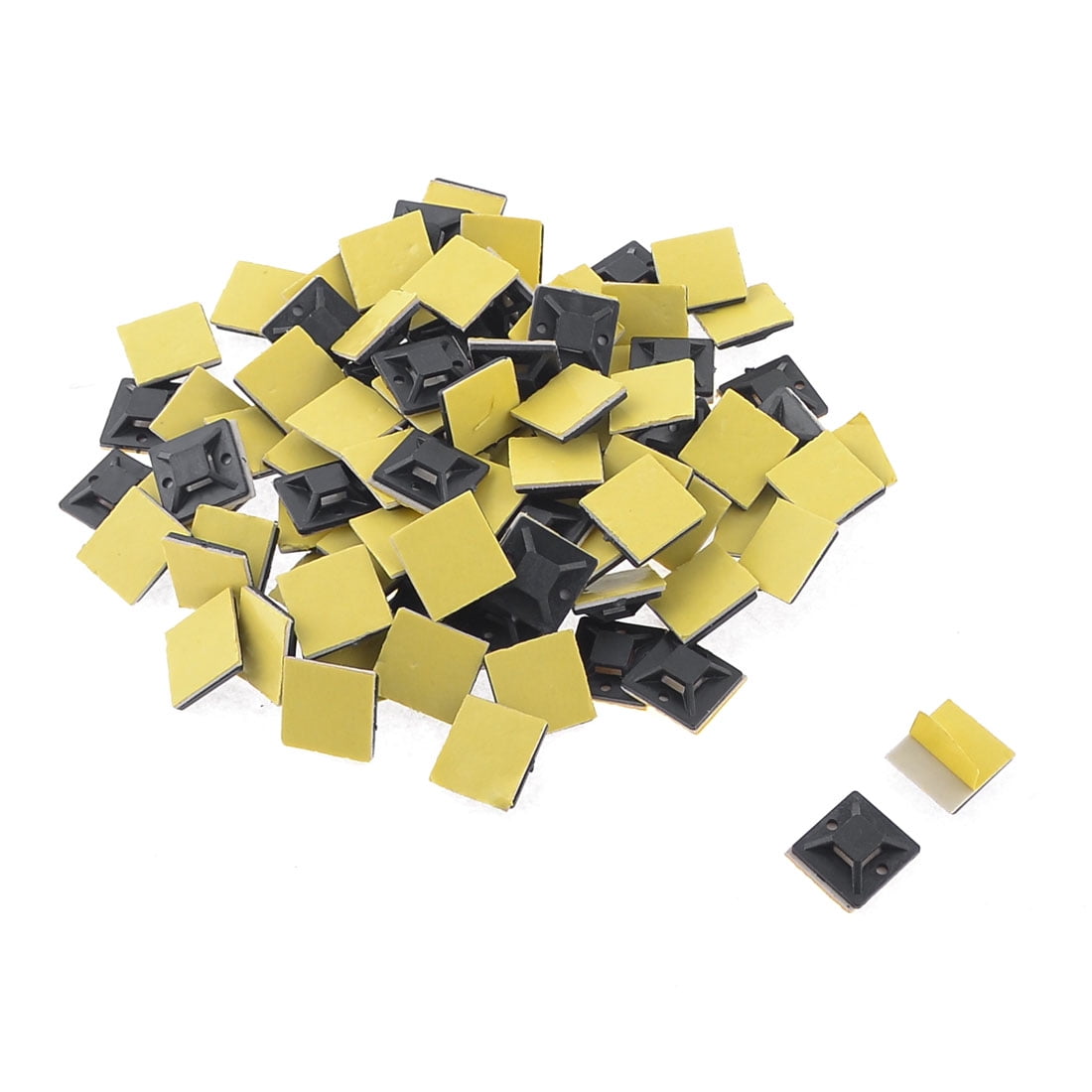 100Pcs Cable Base 20 x 20 x 6mm Self Adhesive Cable Wire Zip Tie Mounts Bases Wall Holder Fixing Seat Clamps 100Pcs Cable Base 20 x 20 x 6mm Self Adhesive Cable Wire Zip Tie Mounts Bases Wall Holder Fixing Seat Clamps