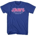 thumbnail image 1 of Jaws Beach Closed Royal Adult T-Shirt, 1 of 2