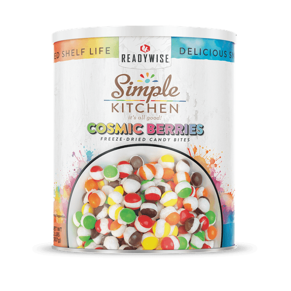 ReadyWise Freeze-Dried Candy, 91 Servings, 2 lbs, No Peanut Allergen, Survival Food, CRUNCH FLAVORS SNACK