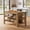 BROWN, variant on Tribesigns Kitchen Island with Storage Shelves, 55.1-Inch Farmhouse Island Table for Kitchen, Dining Room