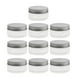 thumbnail image 2 of 10 Paquetes 30-120 ML De Plástico, Envases De Cosméticos Vacíos, Cajas Con Tapas De Aluminio Plateadas, Crema, Loción, Caja, Ungüentos, Botella - 80ml Macarena Tarro de tarro vacío, 2 of 8