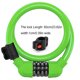 thumbnail image 5 of Toystoory Cable de acero para candado de bicicleta, contraseña de 4 dígitos, patinete eléctrico antirrobo, pieza de seguridad para conducción exterior, Type2 NO2 Toystoory OD023168-08, 5 of 6