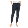 Womens Roudelain Super-Soft Drawstring Jogger Pockets Cuffed Ankle Black Large