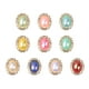thumbnail image 1 of ColoMX 10 pegatinas decorativas de aleación delicadas para bisutería, accesorios de perlas ovaladas con incrustaciones de diamantes de imitación para bisutería (doradas), 1 of 7