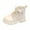 e#167Beige391, variant on CAIVO Stylish Girls Boots Soft Sole Short Ankle Boots Kids Winter Girls Solid Color Everyday Stylish Child Shoes