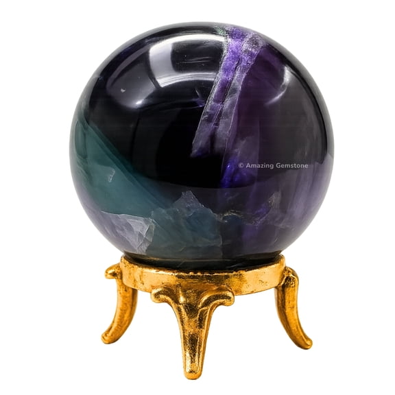 Fluorite Crystal Ball Sphere 1.5" Inches