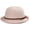 Pink, variant on ZhangBaoLin Straw Sun Hat Women Chic UV Protection Rolled Edge Small Hat Summer Travel Beach Hat