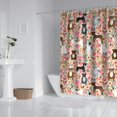 thumbnail image 2 of Boston Terrier Dog and Flower Florals Shower Curtain 84"x72" ,Bathroom Decorative Shower Curtains Set with 12 Hooks,Modern Waterproof Washable Shower Curtain, 2 of 6