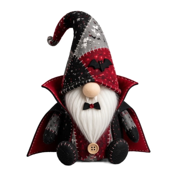 Ktlvex DIY Patchwork Gnome Kit,Halloween Gnomes DIY Patchwork Kit, Easy Handmade Craft Decor for Beginners, Home Mantel Tabletop Display (G)