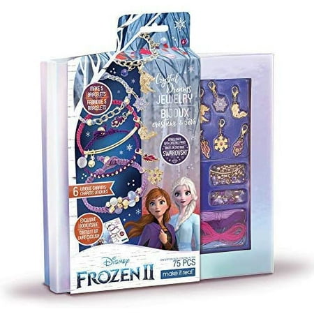 UPC: 0695929043803 | Make It Real Disney Frozen 2 Crystal Dreams Bracelet Craft Kit  Multi-color