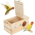 thumbnail image 4 of Bird Breeding Box, Natural Bird House, Wood Bird Nesting Cage, For Birds Winter, 4 of 8