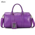 thumbnail image 1 of Bolso de viaje de cuero genuino de lujo para hombre y mujer, bolso de equipaje de mano de cuero de vaca, bolso de hombro de viaje, bolso de lona de fin de semana para hombre y mujer, 1 of 4