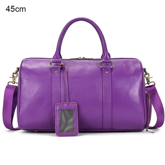 Bolso de viaje de cuero genuino de lujo para hombre y mujer, bolso de equipaje de mano de cuero de vaca, bolso de hombro de viaje, bolso de lona de fin de semana para hombre y mujer