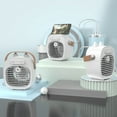 thumbnail image 4 of Air Conditioner Fan,Portable Mini Air Conditioner,USB Rechargeable Mist Fan with 3 Speed Settings,Quiet Desk Cooling Fan,Personal Air Cooler for Home,Bedroom,Travel,Office,Outdoor, 4 of 9